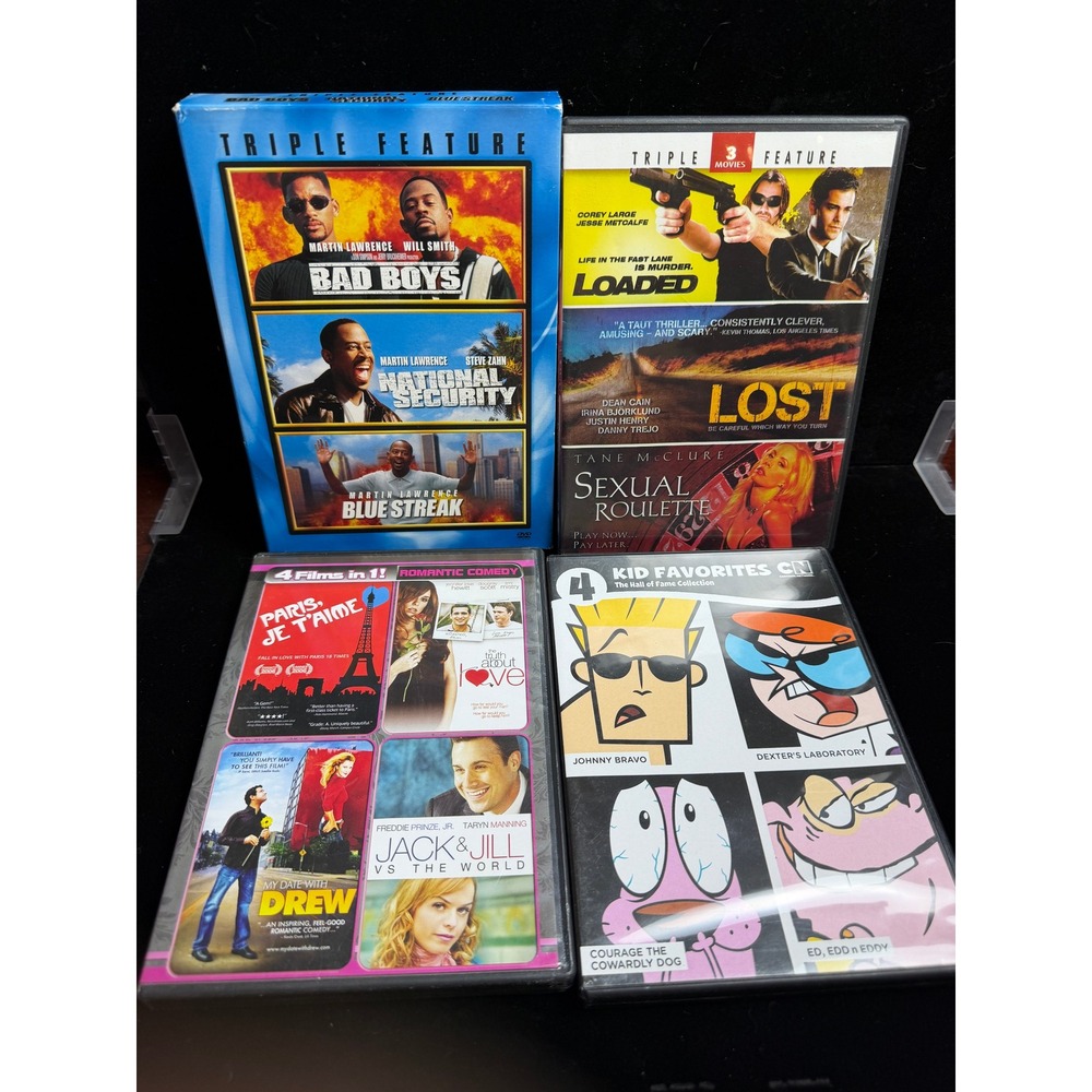DVD Movie Lot Martin Lawrence Triple Feature Cartoon Network 4 Film Rom Coms